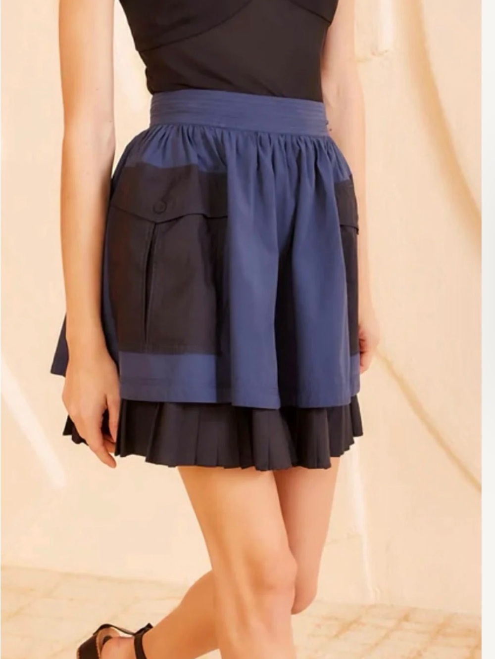 Ulla Johnson Jaqueline Skirt Twilight Layered Mini Skirt